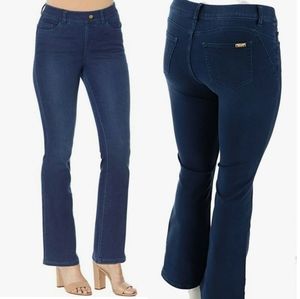 IMAN Women's Pull-On Stretch Bootcut Jeans Size 2Tall